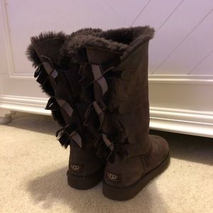 ugg chocolate bailey bow